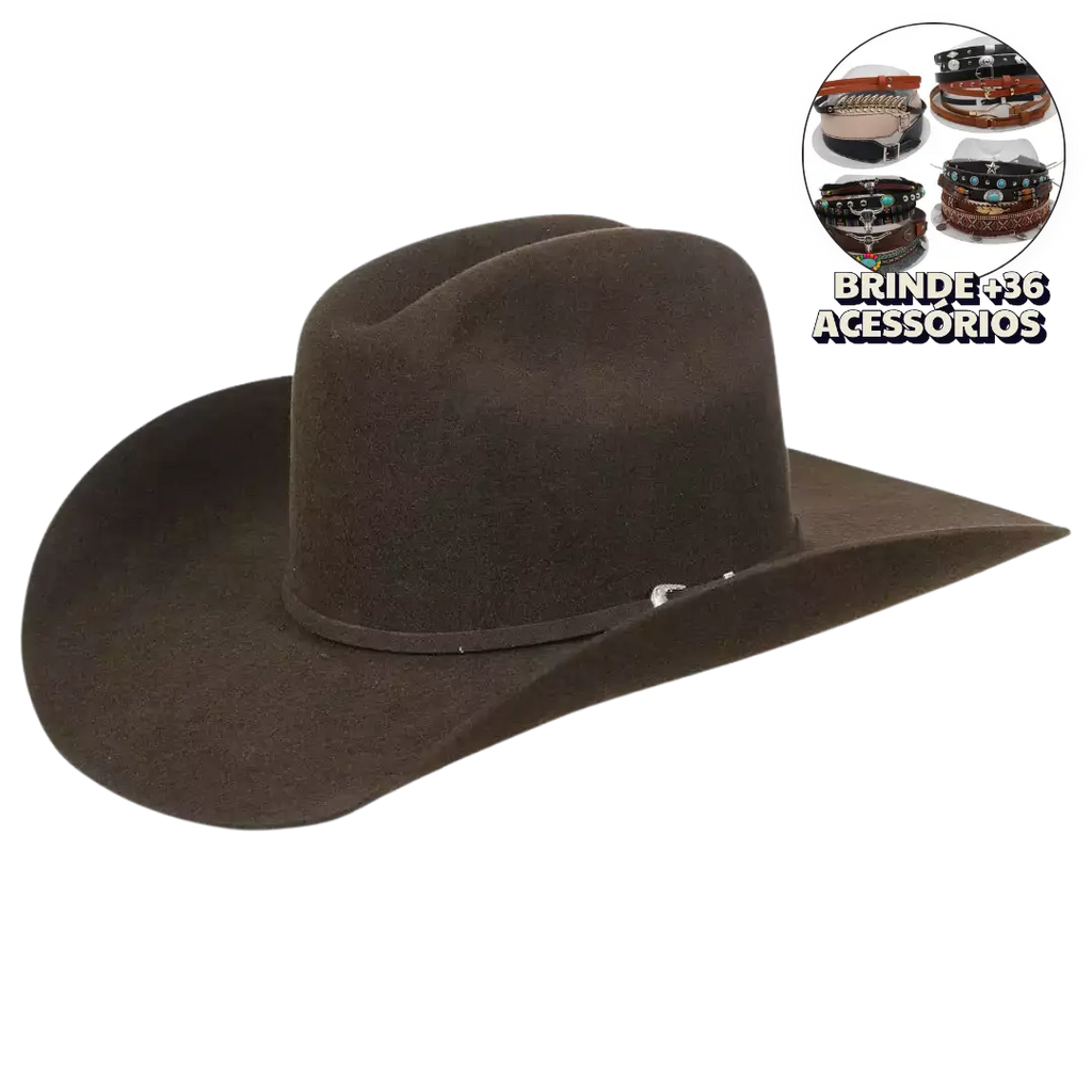 Chapéu American Horse Lã + BRINDES